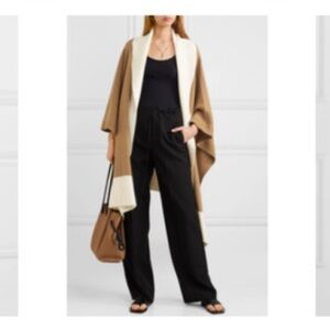 Madeleine Thompson cashmere wool blend  Narvi wrap poncho sweater